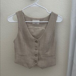 Wilfred Light Tan Vest Aritzia